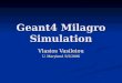 Geant4 Milagro Simulation