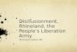 Disillusionment, Rhineland, the People’s Liberation Army