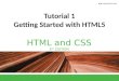 Tutorial 1 Getting Started with HTML5