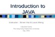 Introduction to  JAVA