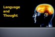 Language  and Thought
