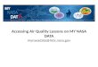 Accessing Air Quality Lessons on MY NASA DATA mynasadata@lists.nasa