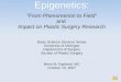 Epigenetics: ”From Phenomenon to Field” and  Impact on Plastic Surgery Research
