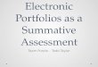 Electronic Portfolios as a Summative Assessment