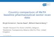 Country comparison of MeTA baseline pharmaceutical sector scan data