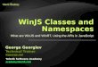 WinJS  Classes and Namespaces