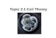 Topic 2.1 Cell Theory