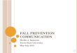 Fall Prevention Communication