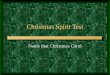 Christmas Spirit Test