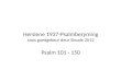 Hersiene  1937-Psalmberyming soos goedgekeur deur Sinode  2012 Psalm 101 - 150