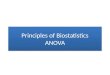 Principles of Biostatistics ANOVA