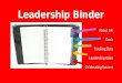 Leadership Binder