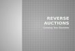 Reverse Auctions