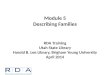 Module  5 Describing Families