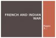 French and  indian  war