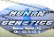 Human Genetics Ch. 13.1-13.4