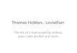 Thomas Hobbes : Leviathan
