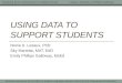 Using Data to support students