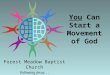 You  Can Start a Movement of God