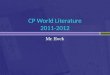 CP World Literature 2011-2012