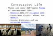 Consecrated Life