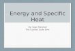 Energy and Specific Heat