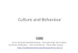 Culture and Behaviour