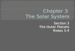 Chapter 3  The Solar System