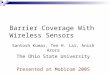 Barrier Coverage With Wireless Sensors