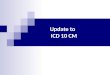 Update to   ICD 10 CM