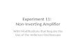 Experiment  11:   Non-Inverting  Amplifier
