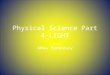Physical Science Part 4-LIGHT