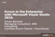 Scrum in the Enterprise with Microsoft Visual Studio 2010