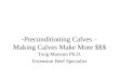 Preconditioning Calves â€“ Making Calves Make More $$$