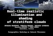 Real-time realistic  illumination and shading  of stratiform clouds