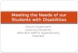 Meeting the Needs of our Students with Disabilities