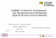 CatBAC: A Generic Framework for Designing and Validating Hybrid Access Control Models