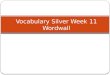 Vocabulary Silver  Week  11  Wordwall