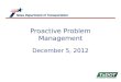 Proactive Problem Management