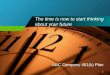 The time is now to start thinking about your future