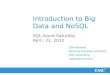 Introduction to Big Data and  NoSQL