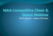 NAIA Competitive Cheer & Dance Webinar