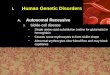 Human Genetic Disorders Autosomal Recessive Sickle-cell disease