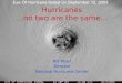 Hurricanes …no two are the same…