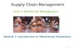 Unit 4: Warehouse Management