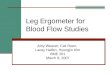 Leg Ergometer for Blood Flow Studies