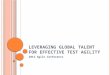 Leveraging Global Talent for Effective Test Agility