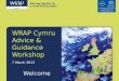 WRAP Cymru Advice & Guidance Workshop