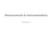 Measurements & Instrumentations