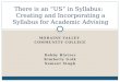 There is an “US” in  Syllabus:   Creating  and Incorporating a Syllabus for Academic Advising